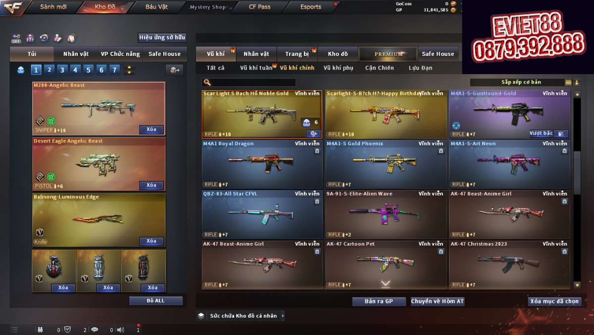 shop acc cf uy tin gia re